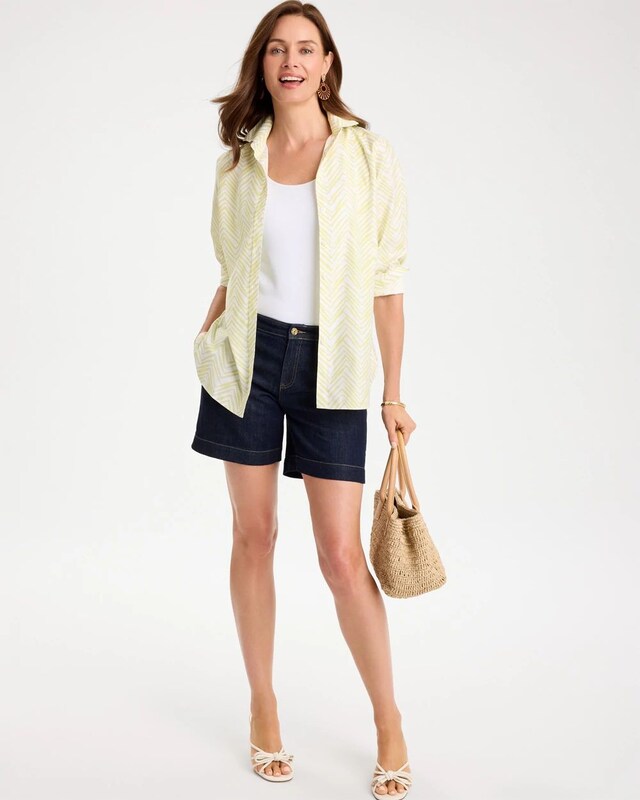 Chevron No Iron Stretch Shirt - image 2